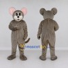 Custom Gray Brown and White Mouse Mascot Costume Adult Full Body Suit for School Events Custom Gray Brown and White Mouse Mascot Costume Adult Full Body Suit for School Events