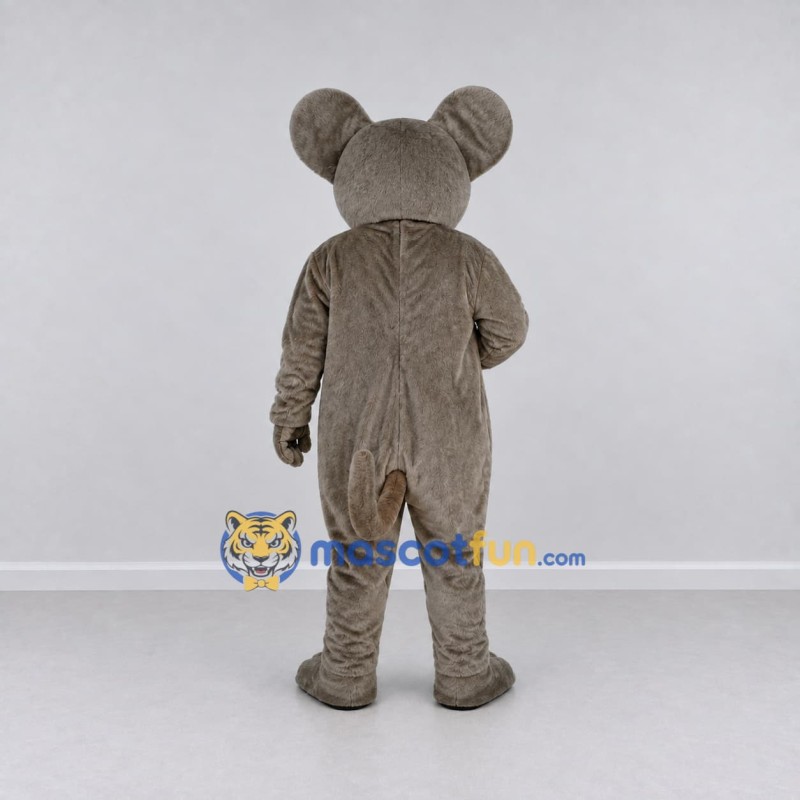 Custom Gray Brown and White Mouse Mascot Costume Adult Full Body Suit for School Events Custom Gray Brown and White Mouse Mascot Costume Adult Full Body Suit for School Events