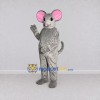 Custom Gray and Pink Mouse Mascot Costume Adult Full Body Suit for School Events Custom Gray and Pink Mouse Mascot Costume Adult Full Body Suit for School Events