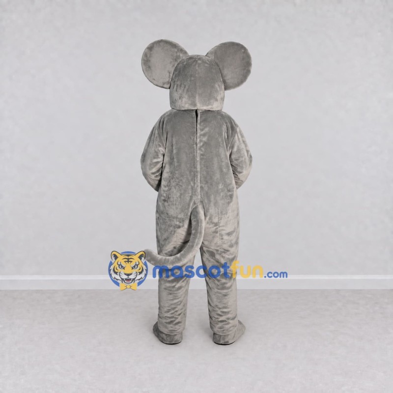 Custom Gray and Pink Mouse Mascot Costume Adult Full Body Suit for School Events Custom Gray and Pink Mouse Mascot Costume Adult Full Body Suit for School Events