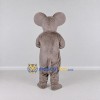 Custom Gray Brown and Pink Mouse Mascot Costume Adult Full Body Suit for School Events