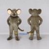 Custom Gray Brown and Cream Mouse Character Mascot Costume Adult Full Body Suit for School Events