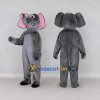 Custom Gray and Pink Elephant Mascot Costume Adult Full Body Suit for School Events Custom Gray and Pink Elephant Mascot Costume Adult Full Body Suit for School Events