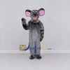 Custom Dark Gray and Pink Mouse Mascot Costume Adult Full Body Suit for School Events