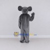 Custom Dark Gray and Pink Mouse Mascot Costume Adult Full Body Suit for School Events