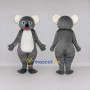 Custom Gray and White Koala Mascot Costume Adult Full Body Suit for Wildlife Events