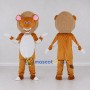 Custom Orange Tan and White Lion Mascot Costume Adult Full Body Suit for School Events