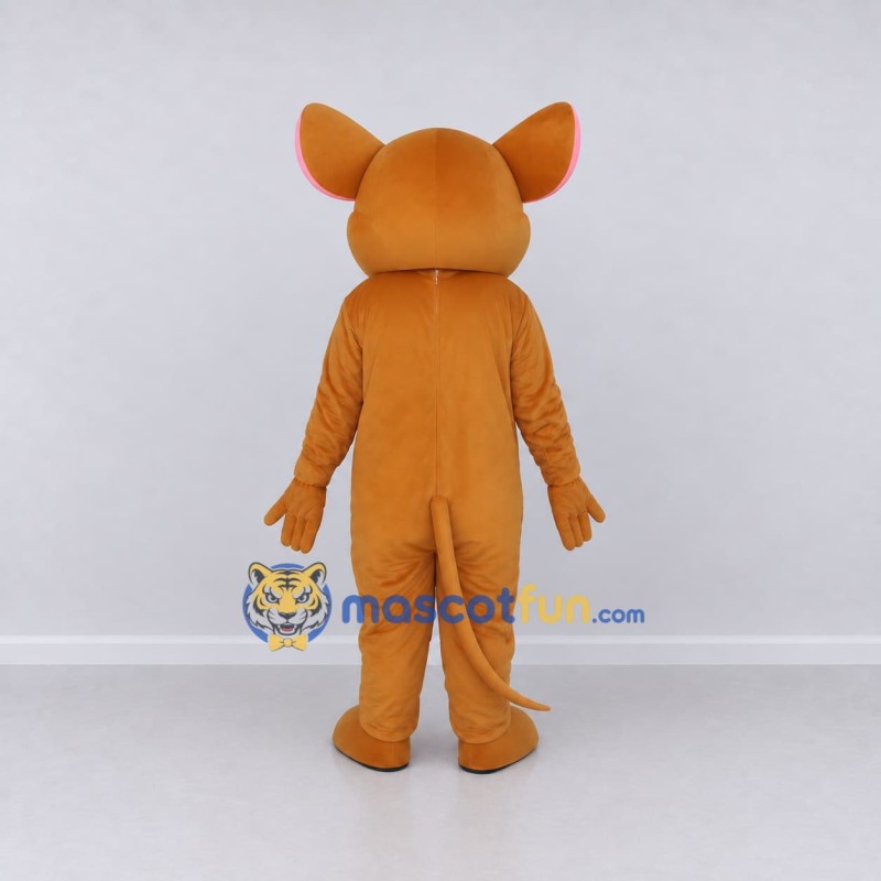 Custom Brown and Cream Mouse Mascot Costume Adult Full Body Suit for School Events Custom Brown and Cream Mouse Mascot Costume Adult Full Body Suit for School Events
