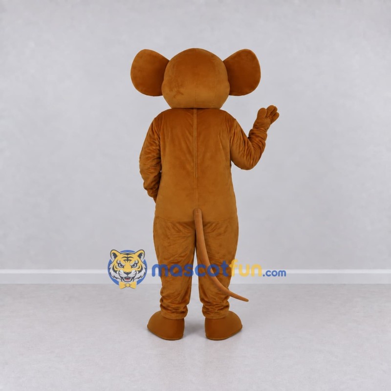Custom Brown and Tan Mouse Mascot Costume Adult Full Body Suit for School Events Custom Brown and Tan Mouse Mascot Costume Adult Full Body Suit for School Events