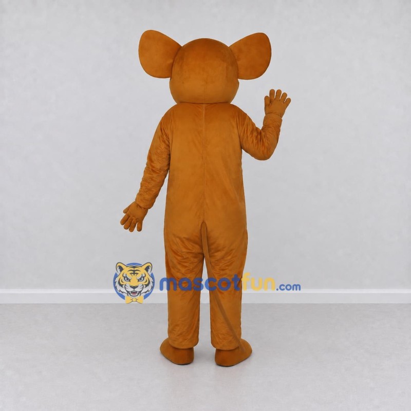 Custom Brown and Cream Mouse Mascot Costume Adult Full Body Suit for School Events Custom Brown and Cream Mouse Mascot Costume Adult Full Body Suit for School Events