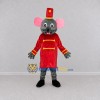 Custom Gray Red and Gold Mouse in Uniform Mascot Costume Adult Full Body Suit for Theme Parties Custom Gray Red and Gold Mouse in Uniform Mascot Costume Adult Full Body Suit for Theme Parties