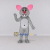 Custom Gray and White Mouse Mascot Costume Adult Full Body Suit for School Events Custom Gray and White Mouse Mascot Costume Adult Full Body Suit for School Events