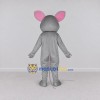 Custom Gray and White Mouse Mascot Costume Adult Full Body Suit for School Events Custom Gray and White Mouse Mascot Costume Adult Full Body Suit for School Events