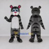 Custom Gray Black and White Tiger Mascot Costume Adult Full Body Suit for School Events Custom Gray Black and White Tiger Mascot Costume Adult Full Body Suit for School Events