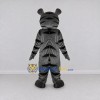 Custom Gray Black and White Tiger Mascot Costume Adult Full Body Suit for School Events Custom Gray Black and White Tiger Mascot Costume Adult Full Body Suit for School Events