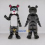 Custom Gray Black and White Tiger Mascot Costume Adult Full Body Suit for School Events