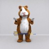 Custom Brown and White Guinea Pig Mascot Costume Adult Full Body Suit for School Events Custom Brown and White Guinea Pig Mascot Costume Adult Full Body Suit for School Events