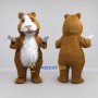 Custom Brown and White Guinea Pig Mascot Costume Adult Full Body Suit for School Events