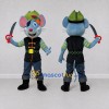 Custom Blue Green and Black Mouse Pirate Mascot Costume Adult Full Body Suit for Theme Parties