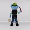 Custom Blue Green and Black Mouse Pirate Mascot Costume Adult Full Body Suit for Theme Parties