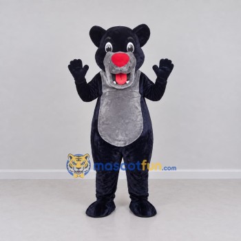 Custom Dark Blue and Gray Bear Mascot Costume Adult Full Body Suit for School Events Custom Dark Blue and Gray Bear Mascot Costume Adult Full Body Suit for School Events
