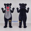 Custom Dark Blue and Gray Bear Mascot Costume Adult Full Body Suit for School Events