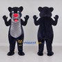 Custom Dark Blue and Gray Bear Mascot Costume Adult Full Body Suit for School Events