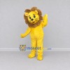 Custom Yellow and Brown Lion Mascot Costume Adult Full Body Suit for School Events