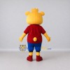 Custom Yellow Red and Blue Bear in T Shirt Mascot Costume Adult Full Body Suit for School Events Custom Yellow Red and Blue Bear in T Shirt Mascot Costume Adult Full Body Suit for School Events