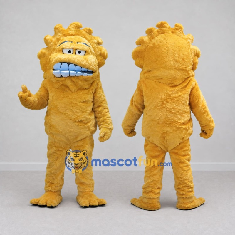 Custom Yellow Spiky Monster Mascot Costume Adult Full Body Suit for Theme Parties Custom Yellow Spiky Monster Mascot Costume Adult Full Body Suit for Theme Parties