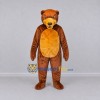 Custom Brown and Tan Bear Mascot Costume Adult Full Body Suit for School Events Custom Brown and Tan Bear Mascot Costume Adult Full Body Suit for School Events