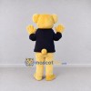 Custom Yellow Navy Blue and Red Teddy Bear with Bow Tie Mascot Costume Adult Full Body Suit for Community Events Custom Yellow Navy Blue and Red Teddy Bear with Bow Tie Mascot Costume Adult Full Body Suit for Community Events