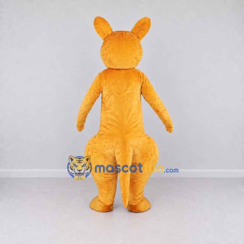 Custom Orange and White Kangaroo Mascot Costume Adult Full Body Suit for Wildlife Events Custom Orange and White Kangaroo Mascot Costume Adult Full Body Suit for Wildlife Events