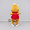 Custom Golden Yellow White and Red Rodent with Backpack Mascot Costume Adult Full Body Suit for School Events