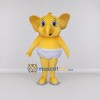 Custom Yellow and White Baby Elephant Mascot Costume Adult Full Body Suit for Baby Showers Custom Yellow and White Baby Elephant Mascot Costume Adult Full Body Suit for Baby Showers