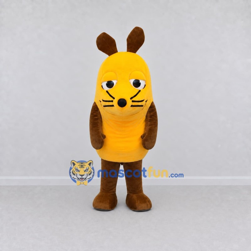 Custom Yellow and Brown Rabbit Character Mascot Costume Adult Full Body Suit for Easter Events Custom Yellow and Brown Rabbit Character Mascot Costume Adult Full Body Suit for Easter Events
