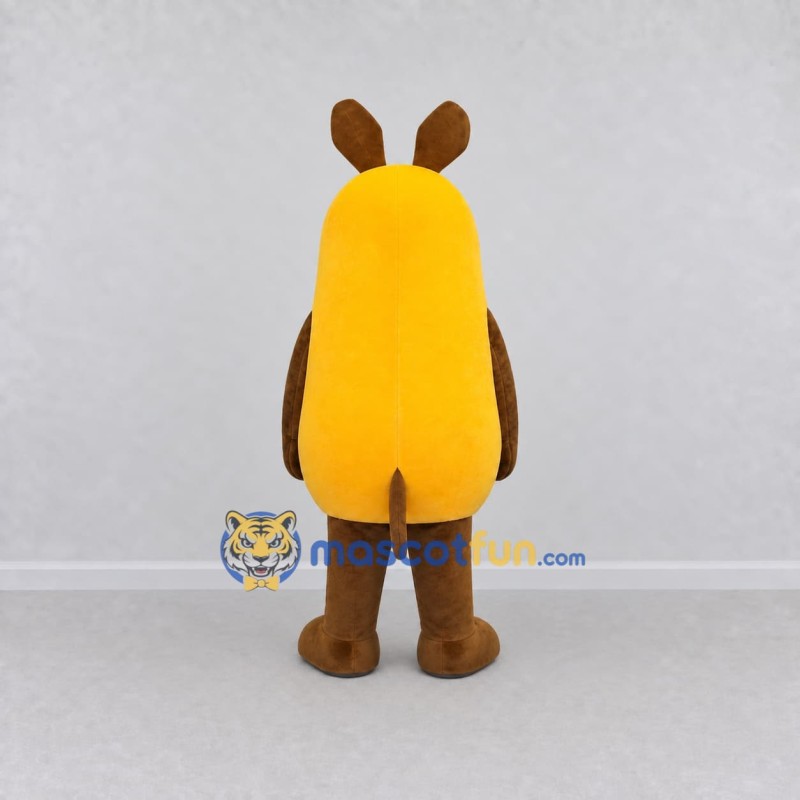Custom Yellow and Brown Rabbit Character Mascot Costume Adult Full Body Suit for Easter Events Custom Yellow and Brown Rabbit Character Mascot Costume Adult Full Body Suit for Easter Events