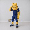 Custom Yellow and Navy Blue Bulldog in Sportswear Mascot Costume Adult Full Body Suit for Sports Events Custom Yellow and Navy Blue Bulldog in Sportswear Mascot Costume Adult Full Body Suit for Sports Events