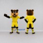 Custom Brown and Yellow Beaver in Sportswear Mascot Costume Adult Full Body Suit for Sports Events
