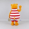 Custom Yellow Red and White Hippo in Striped Outfit Mascot Costume Adult Full Body Suit for School Events Custom Yellow Red and White Hippo in Striped Outfit Mascot Costume Adult Full Body Suit for School Events