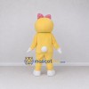 Custom Yellow White and Pink Cat Character Mascot Costume Adult Full Body Suit for School Events Custom Yellow White and Pink Cat Character Mascot Costume Adult Full Body Suit for School Events