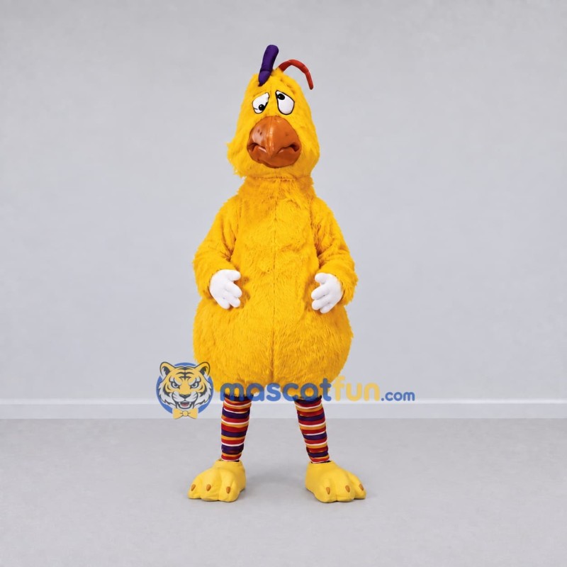 Custom Yellow and Orange Chicken Mascot Costume Adult Full Body Suit for Farm Events Custom Yellow and Orange Chicken Mascot Costume Adult Full Body Suit for Farm Events