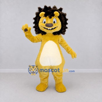 Custom Yellow and Black Lion Mascot Costume Adult Full Body Suit for School Events Custom Yellow and Black Lion Mascot Costume Adult Full Body Suit for School Events