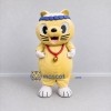 Custom Yellow and White Cat with Headband Mascot Costume Adult Full Body Suit for School Events Custom Yellow and White Cat with Headband Mascot Costume Adult Full Body Suit for School Events