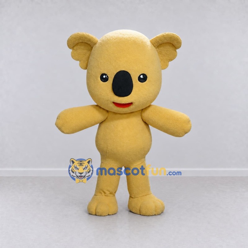 Custom Yellow Koala Character Mascot Costume Adult Full Body Suit for Wildlife Events Custom Yellow Koala Character Mascot Costume Adult Full Body Suit for Wildlife Events