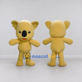 Custom Yellow Koala Character Mascot Costume Adult Full Body Suit for Wildlife Events