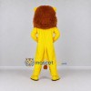 Custom Yellow and Brown Lion Mascot Costume Adult Full Body Suit for School Events