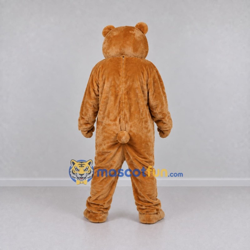 Custom Light Brown Teddy Bear Mascot Costume Adult Full Body Suit for Community Events Custom Light Brown Teddy Bear Mascot Costume Adult Full Body Suit for Community Events
