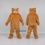 Custom Light Brown Teddy Bear Mascot Costume Adult Full Body Suit for Community Events