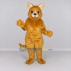 Custom Golden Brown Cat Mascot Costume Adult Full Body Suit for School Events